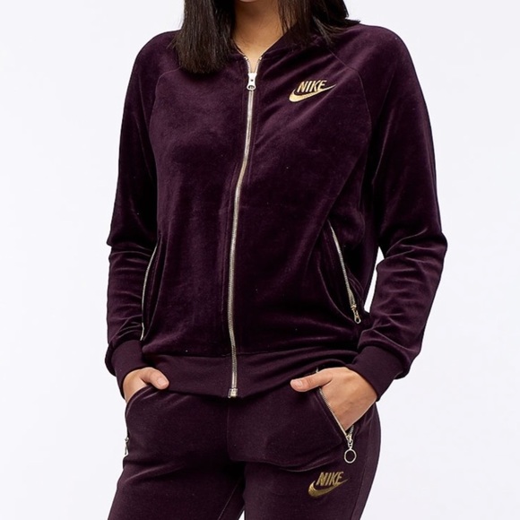 velvet nike jumpsuit